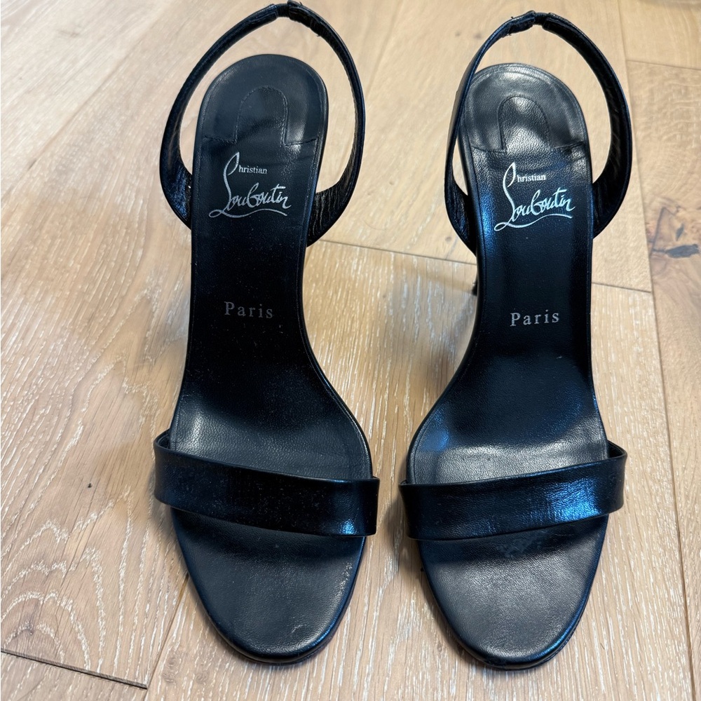 Christian Louboutin Black Women's Heeled Sandals 39.5